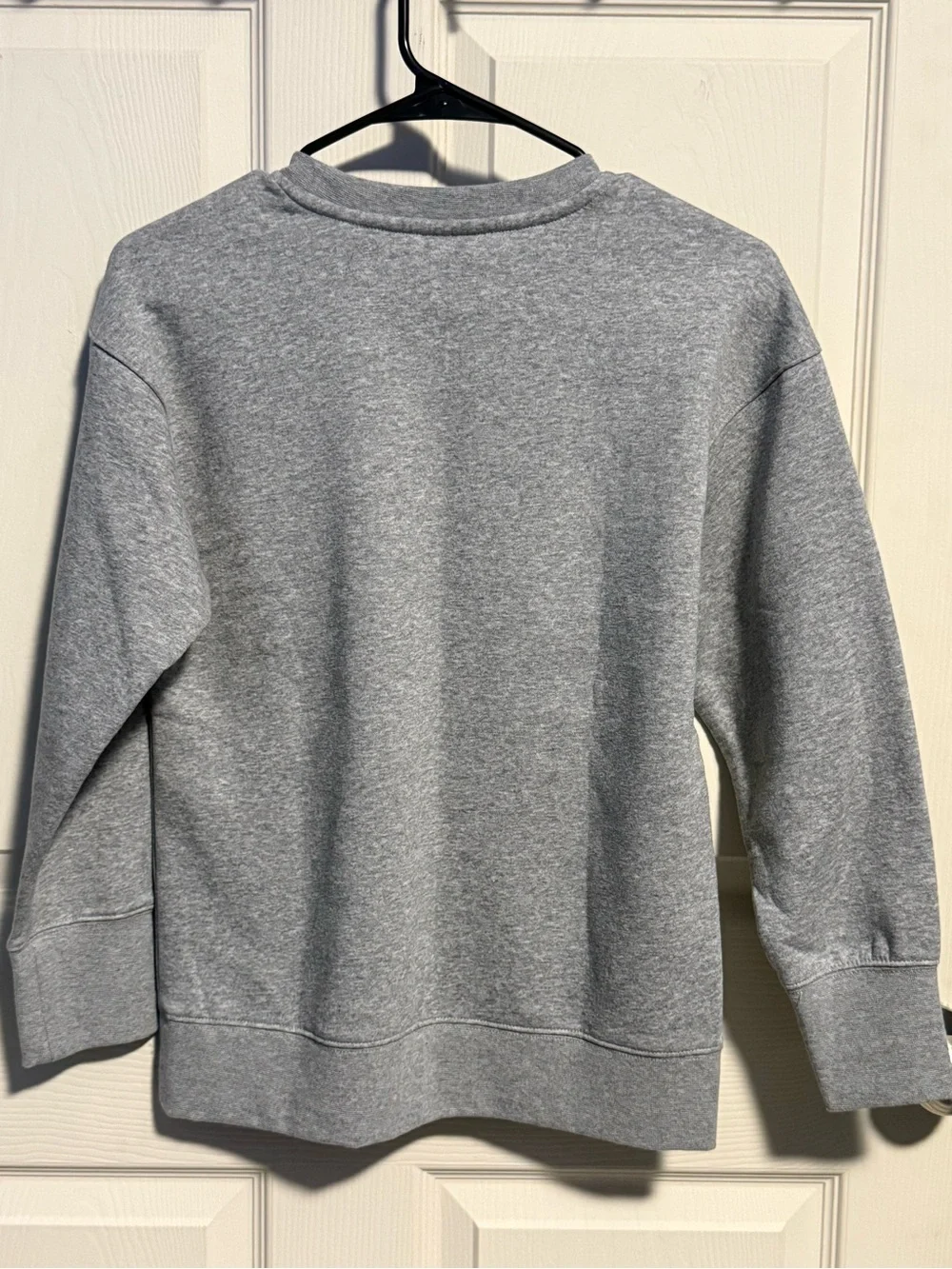 Nike Grey Crewneck Sweatshirt with White Swoosh Logo